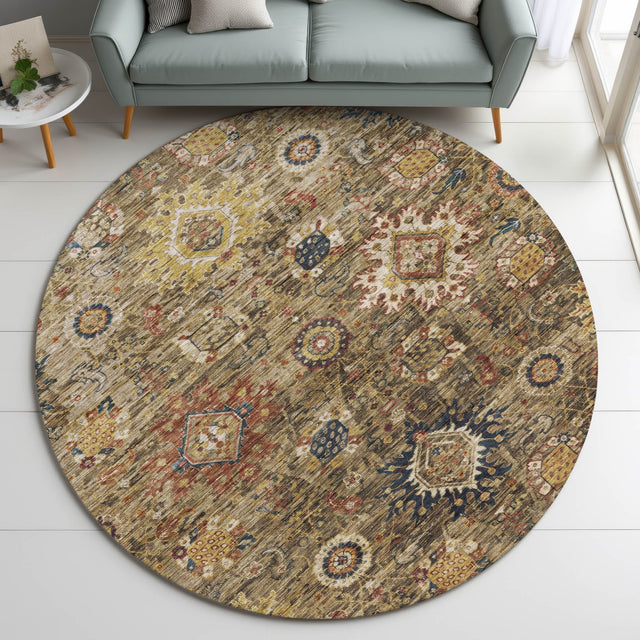 Dalyn Silk Road SR9 Clove Rug shown in a room