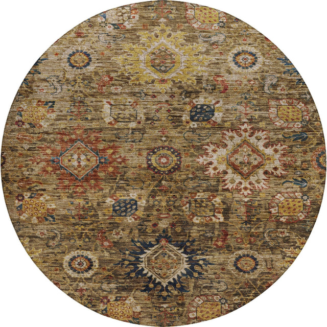 Dalyn Silk Road SR9 Clove Rug round rug