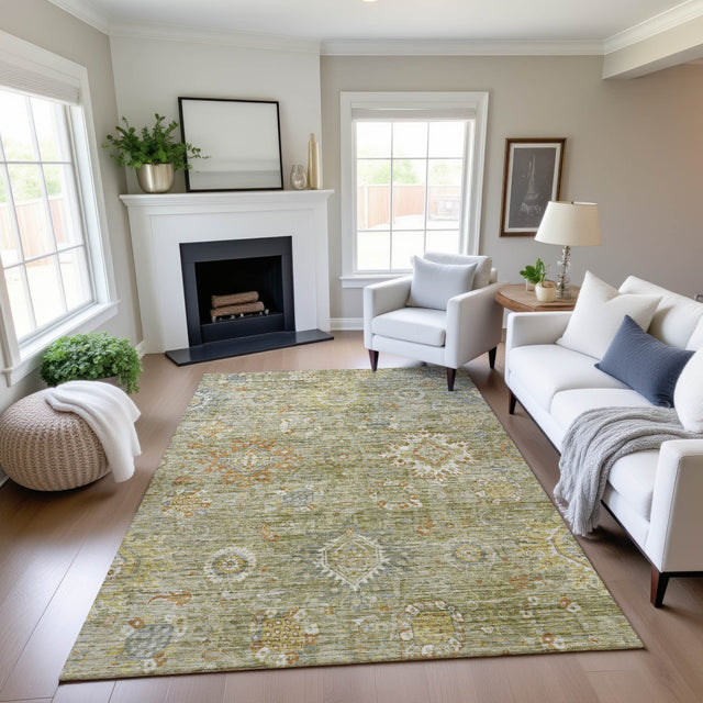 Dalyn Silk Road SR9 Sage Rug shown in a room
