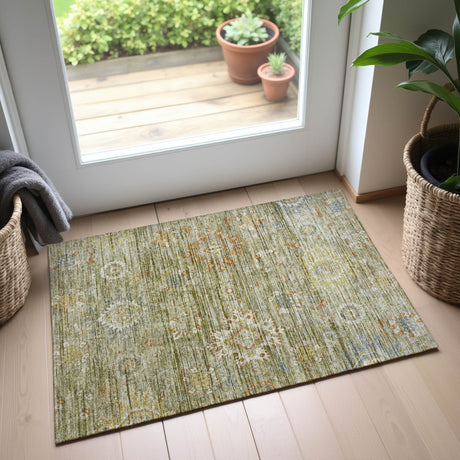 Dalyn Silk Road SR9 Sage Rug shown in a room