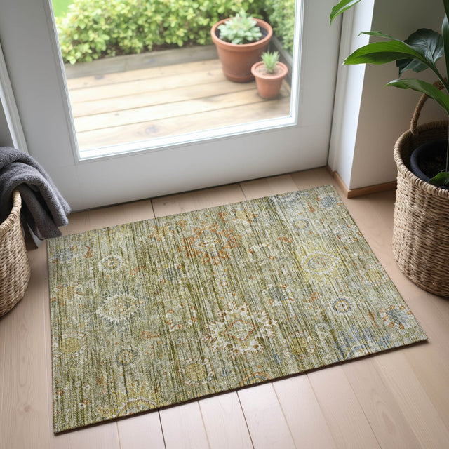 Dalyn Silk Road SR9 Sage Rug shown in a room