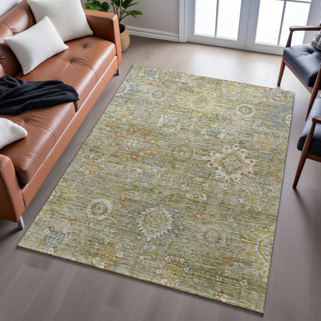 Dalyn Silk Road SR9 Sage Rug shown in a room