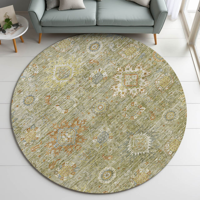 Dalyn Silk Road SR9 Sage Rug shown in a room