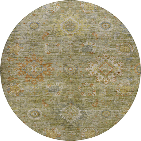 Dalyn Silk Road SR9 Sage Rug round rug