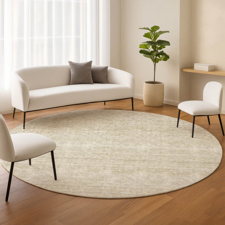Dalyn Soft Essentials SE1 Beige Rug shown in a room