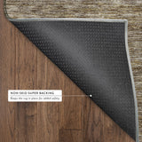 Dalyn Soft Essentials SE1 Brown Rug backing detail