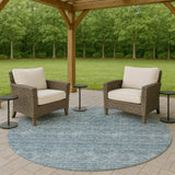 Dalyn Soft Essentials SE1 Denim Rug outdoor lifestyle image