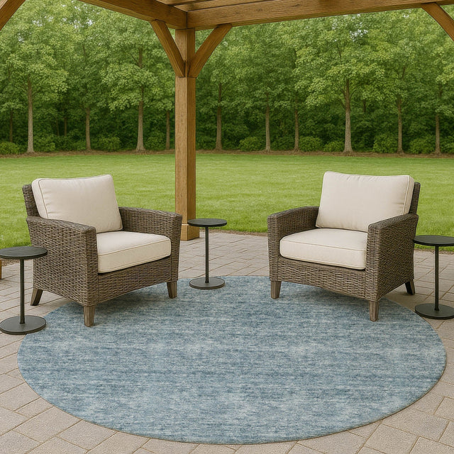 Dalyn Soft Essentials SE1 Denim Rug outdoor lifestyle image