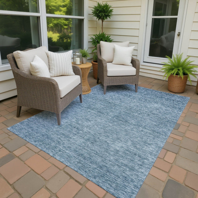 Dalyn Soft Essentials SE1 Denim Rug outdoor lifestyle image
