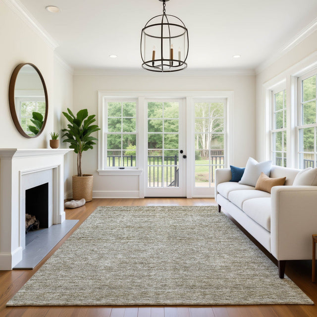 Dalyn Soft Essentials SE1 Flax Rug shown in a room