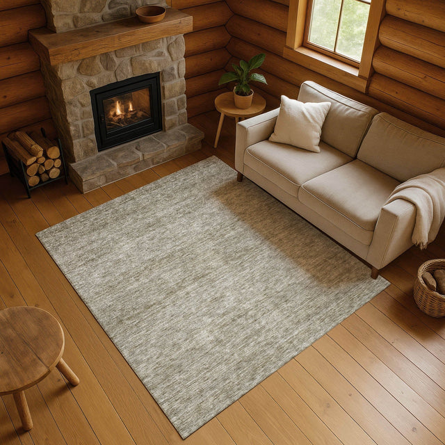 Dalyn Soft Essentials SE1 Flax Rug shown in a room