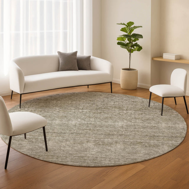 Dalyn Soft Essentials SE1 Flax Rug shown in a room