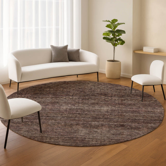 Dalyn Soft Essentials SE1 Fudge Rug shown in a room