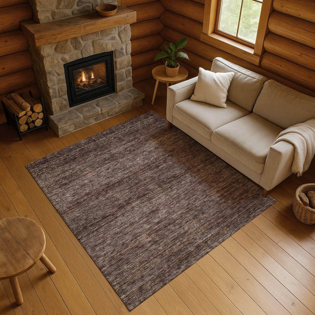Dalyn Soft Essentials SE1 Fudge Rug shown in a room