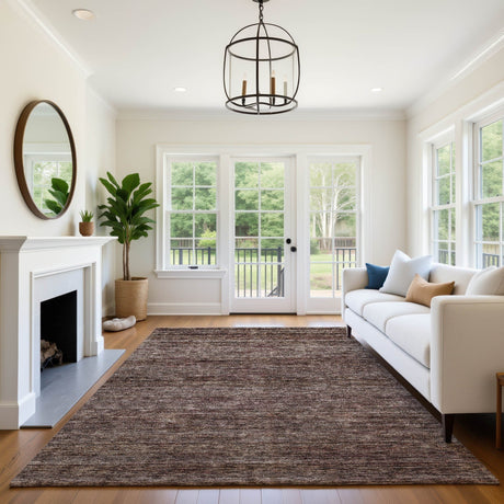Dalyn Soft Essentials SE1 Fudge Rug shown in a room