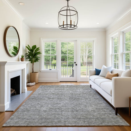 Dalyn Soft Essentials SE1 Gray Rug shown in a room