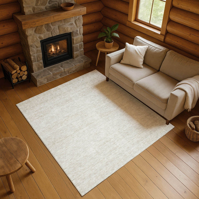 Dalyn Soft Essentials SE1 Ivory Rug shown in a room