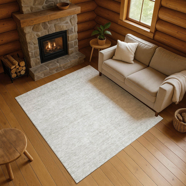 Dalyn Soft Essentials SE1 Linen Rug shown in a room