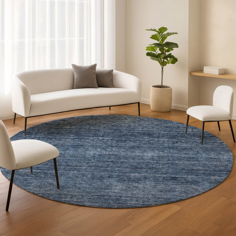Dalyn Soft Essentials SE1 Navy Rug shown in a room