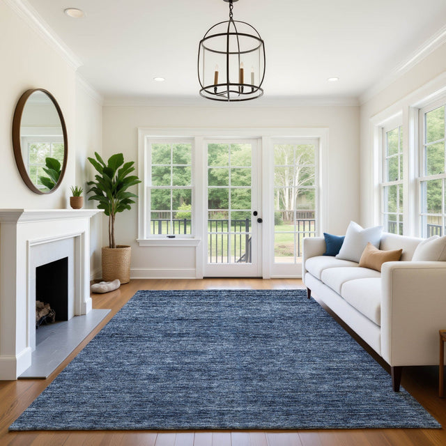 Dalyn Soft Essentials SE1 Navy Rug shown in a room