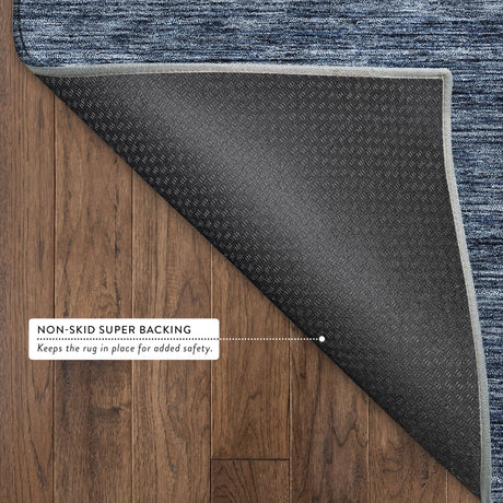 Dalyn Soft Essentials SE1 Navy Rug backing detail