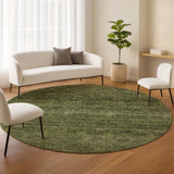 Dalyn Soft Essentials SE1 Olive Rug shown in a room