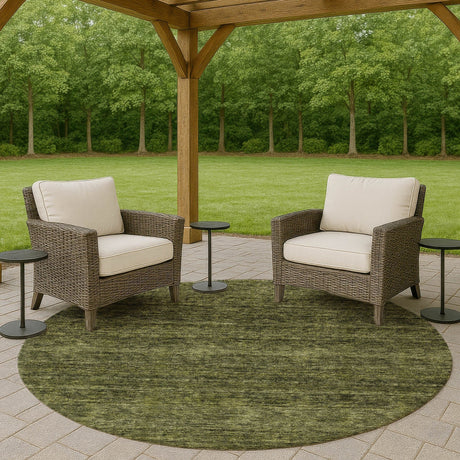 Dalyn Soft Essentials SE1 Olive Rug outdoor lifestyle image