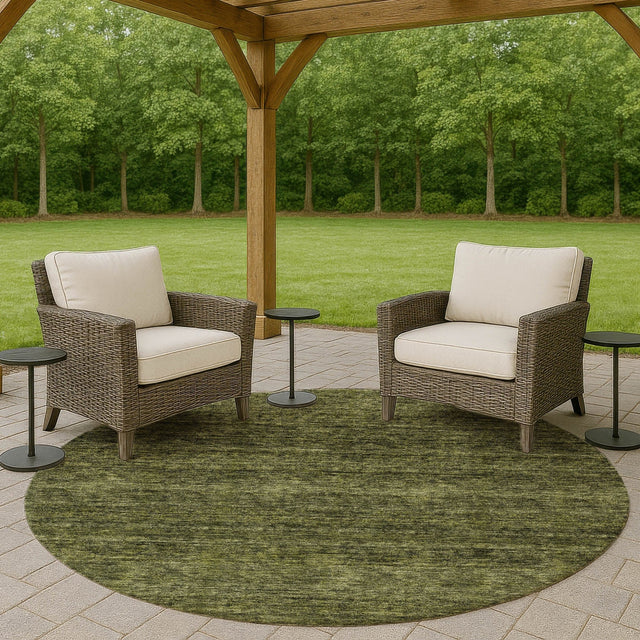 Dalyn Soft Essentials SE1 Olive Rug outdoor lifestyle image