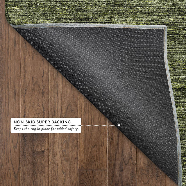 Dalyn Soft Essentials SE1 Olive Rug backing detail