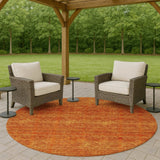 Dalyn Soft Essentials SE1 Orange Rug outdoor lifestyle image