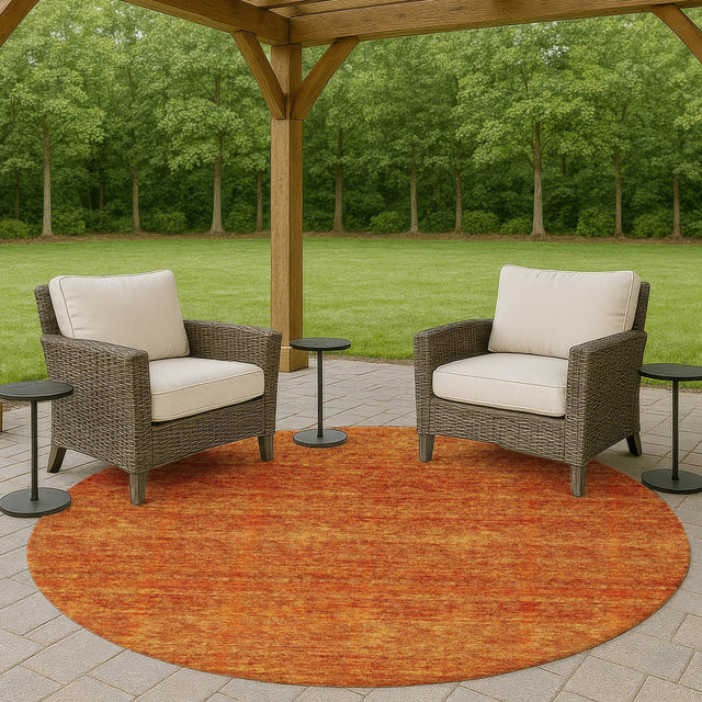 Dalyn Soft Essentials SE1 Orange Rug outdoor lifestyle image