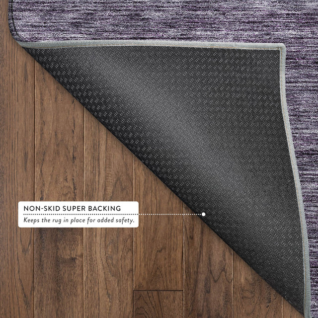 Dalyn Soft Essentials SE1 Plum Rug backing detail