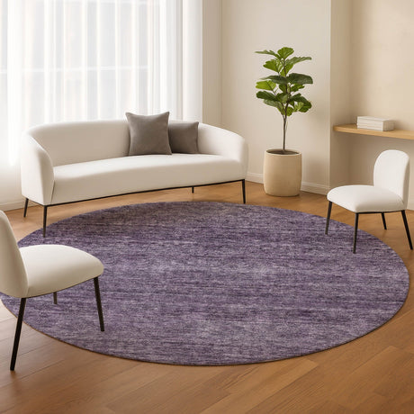 Dalyn Soft Essentials SE1 Plum Rug shown in a room