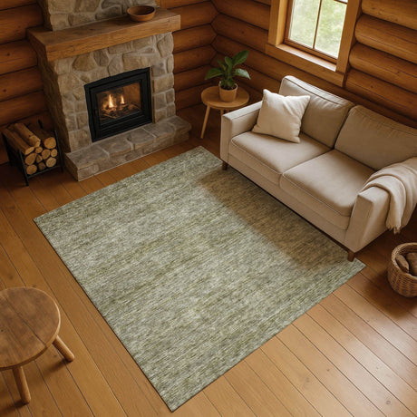 Dalyn Soft Essentials SE1 Sage Rug shown in a room