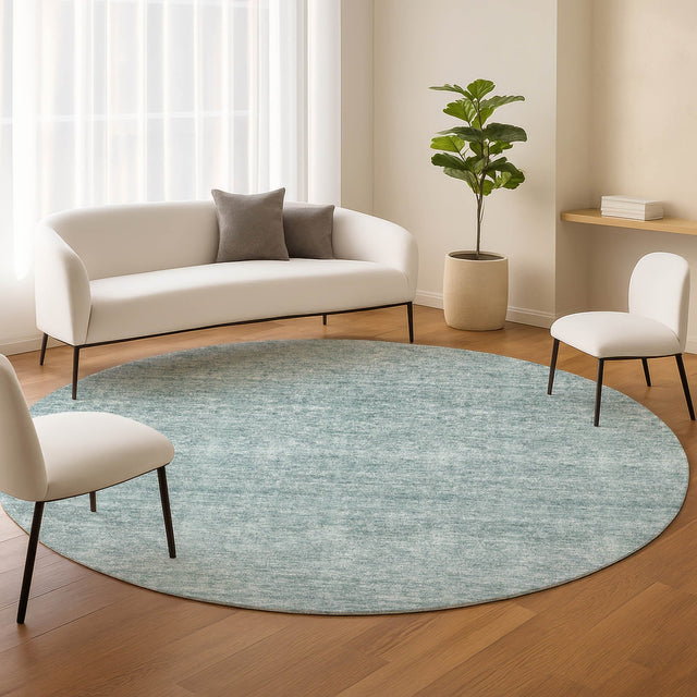 Dalyn Soft Essentials SE1 Sky Rug shown in a room