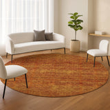 Dalyn Soft Essentials SE1 Terracotta Rug shown in a room