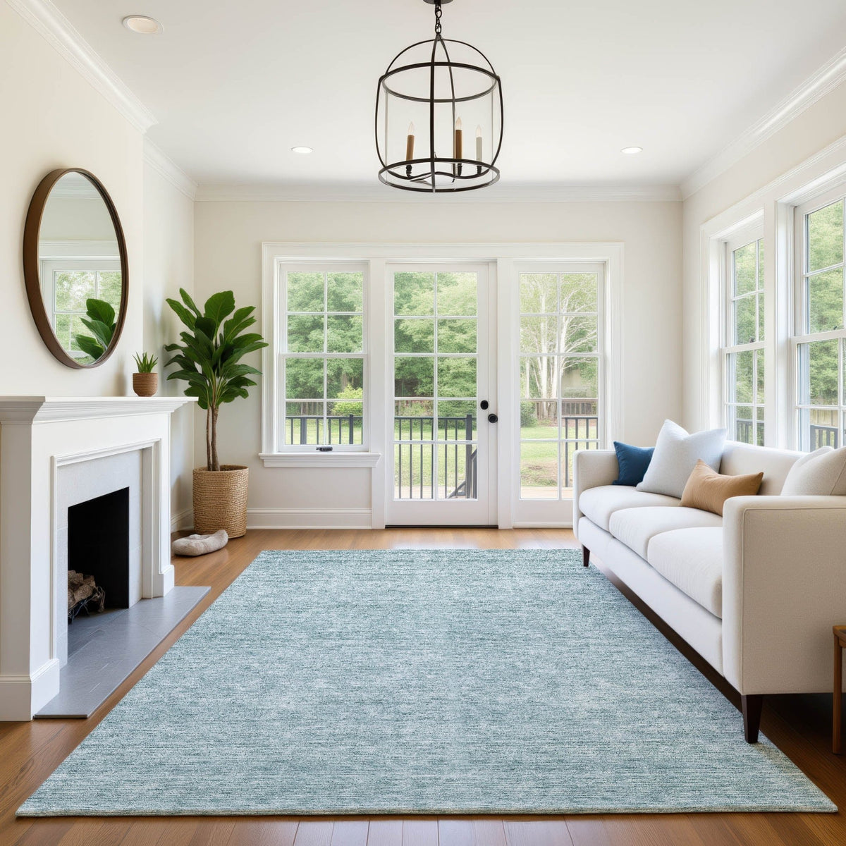 Dalyn Soft Essentials SE1 Transitional Machine Made Blue Rug