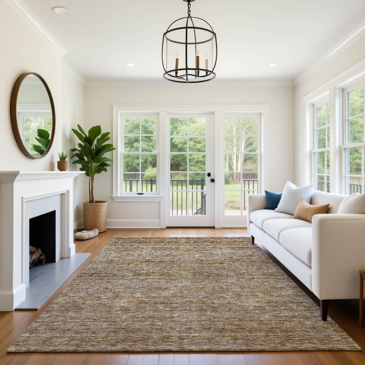 Dalyn Soft Essentials SE1 Transitional Machine Made Brown Rug