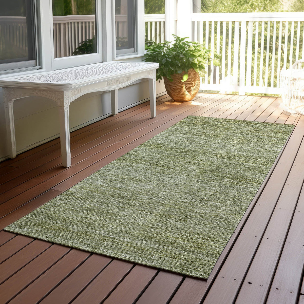 Dalyn Soft Essentials SE1 Transitional Machine Made Green Rug