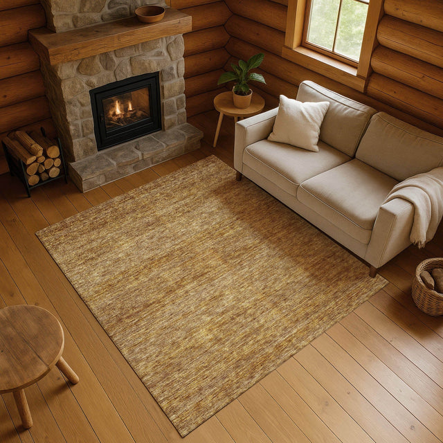 Dalyn Soft Essentials SE1 Walnut Rug shown in a room