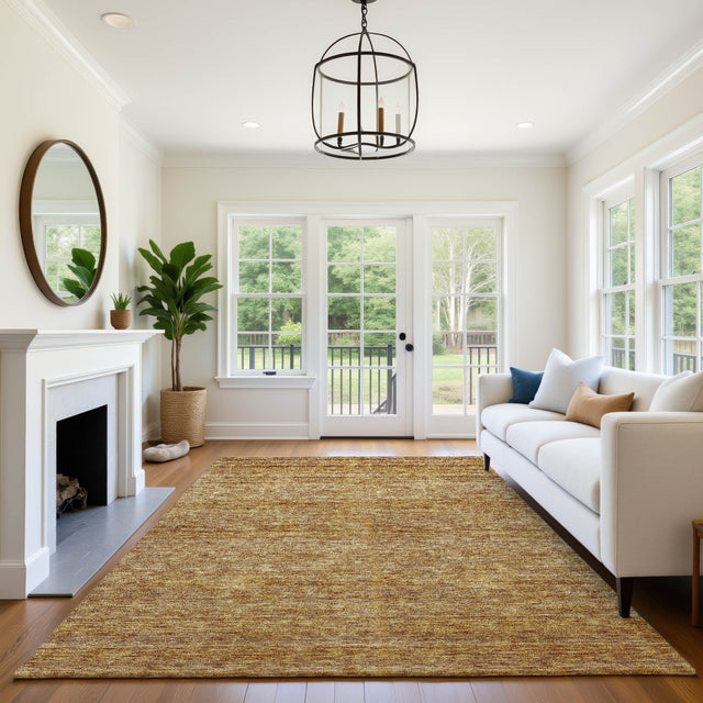 Dalyn Soft Essentials SE1 Walnut Rug shown in a room