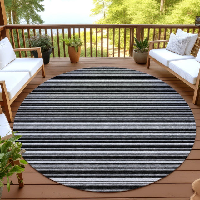 Dalyn Soft Essentials SE2 Black Rug outdoor lifestyle image