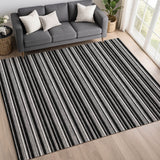 Dalyn Soft Essentials SE2 Black Rug shown in a room