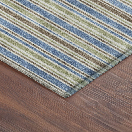 Dalyn Soft Essentials SE2 Blue Rug corner detail