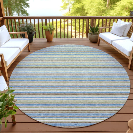 Dalyn Soft Essentials SE2 Blue Rug outdoor lifestyle image