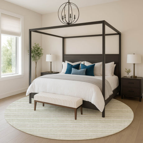 Dalyn Soft Essentials SE2 Celery Rug shown in a room