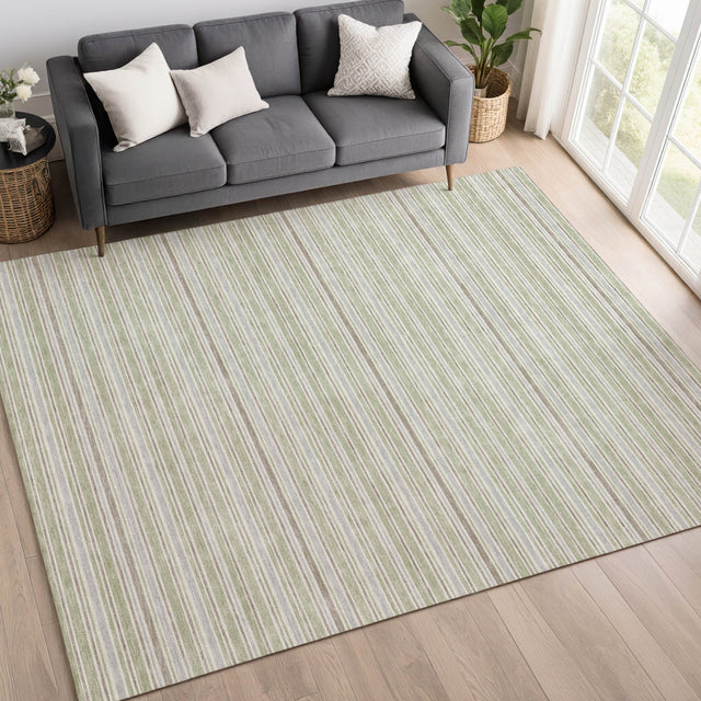 Dalyn Soft Essentials SE2 Celery Rug shown in a room