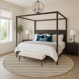 Dalyn Soft Essentials SE2 Chocolate Rug shown in a room