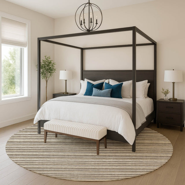 Dalyn Soft Essentials SE2 Chocolate Rug shown in a room