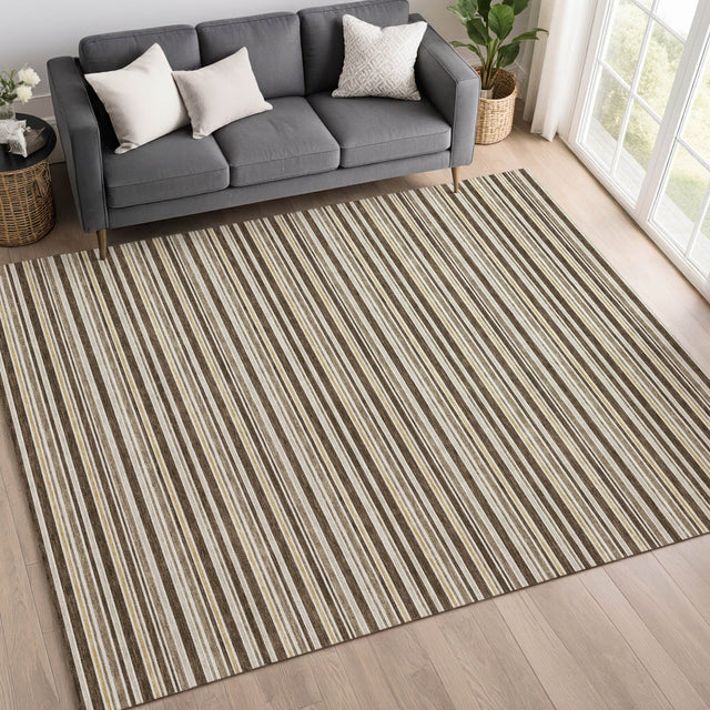 Dalyn Soft Essentials SE2 Chocolate Rug shown in a room